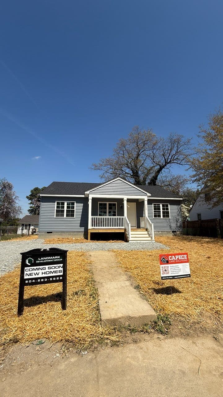 New Home Build Site Almost Finished - Land Prep Done Right image