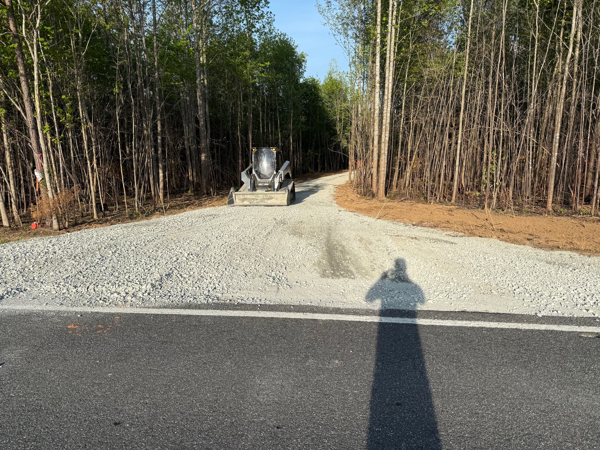 Gallery photos for Wooded Land Cleared and Gravel Driveway Built for New Home Site: Image #5