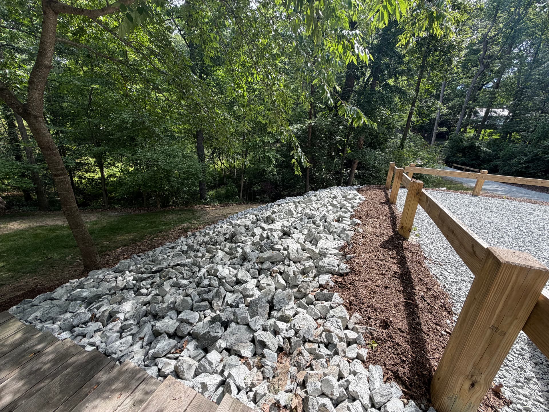 Gallery photos for Gravel Driveway and Rip Rap Erosion Control Done Right: Image #5