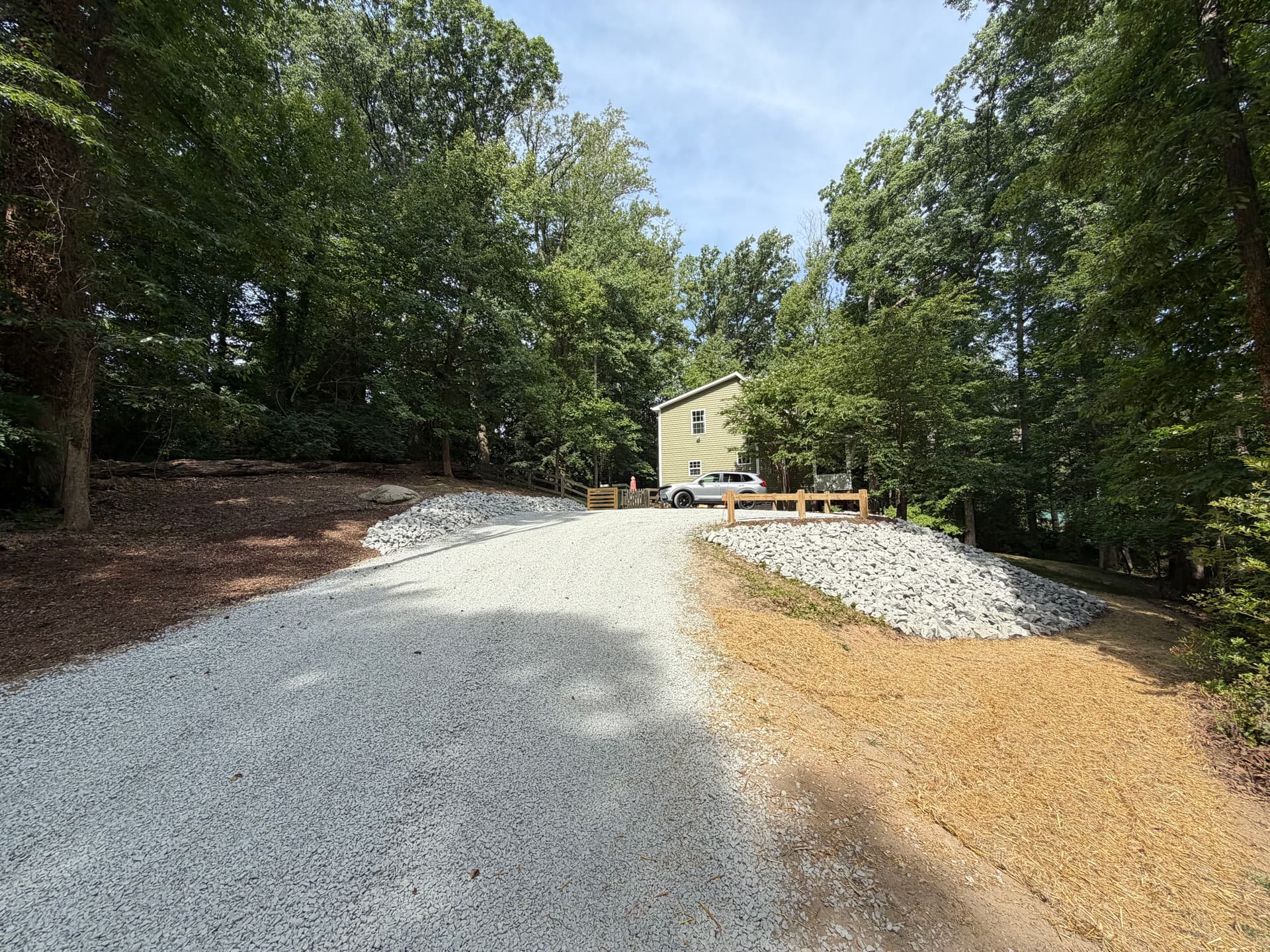 Gravel Driveway and Rip Rap Erosion Control Done Right image